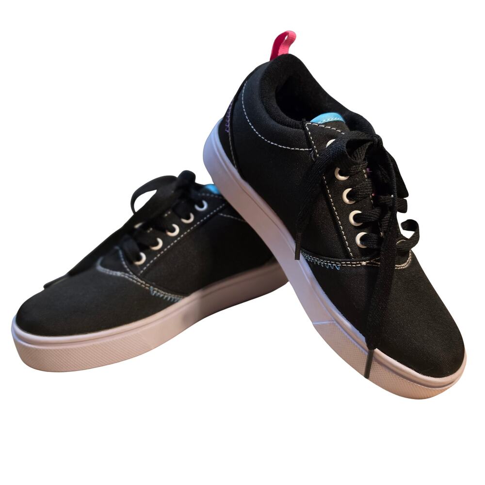 Heelys Pro 20 LG Black Multi-Color Rainbow Roller Shoes Wheeled Skate Sneakers